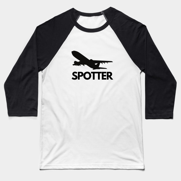 Aircraft Spotter Baseball T-Shirt by Jetmike